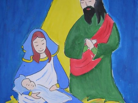 Wystawa prac plastycznych o tematyce bożonarodzeniowej