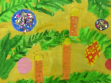 Wystawa prac plastycznych o tematyce bożonarodzeniowej