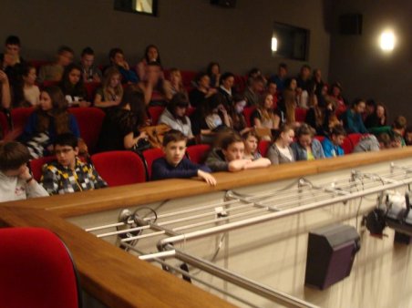 Gimnazjaliści w muzeum