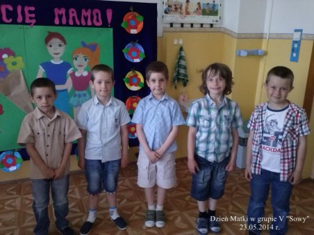 "Dzień Matki" w grupie V Sowy