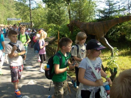 Spotkanie dinozaurami w Bałtowie