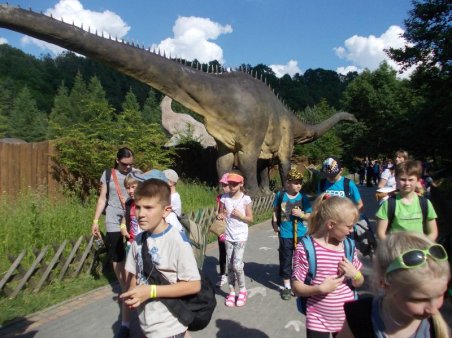 Spotkanie dinozaurami w Bałtowie