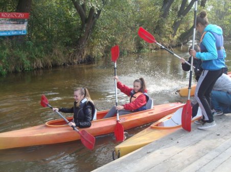 Gimnazjaliści popłynęli Wieprzem