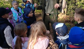 Wycieczka klas III do rezerwatu Czartowe Pole